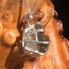Raw Moldavite & Phenakite Pendant Sterling #7647-Moldavite Life