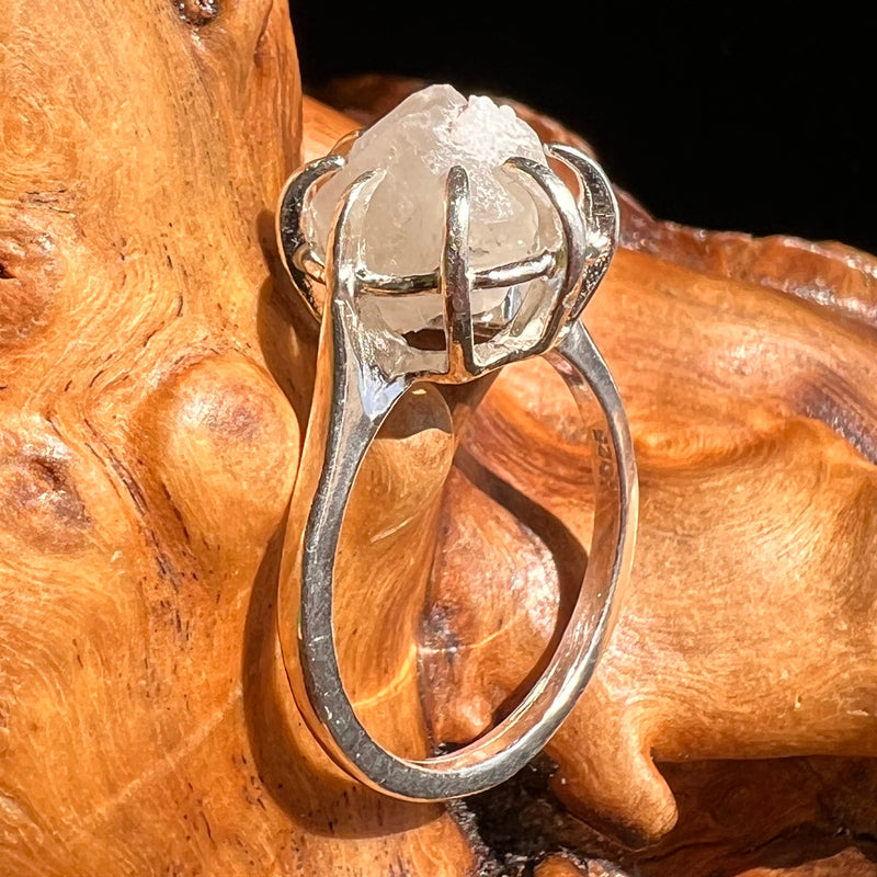Raw Phenacite Ring Sterling Silver Size 7 #5113-Moldavite Life