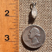 Raw Phenakite Crystal Pendant Sterling #6872-Moldavite Life