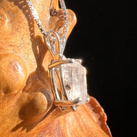 Raw Phenakite Pendant Sterling #6869-Moldavite Life