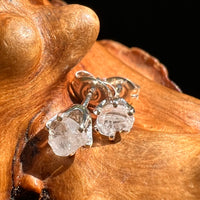 Raw Phenakite Stud Earrings Sterling Silver #8586-Moldavite Life