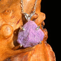 Raw Purpurite Pendant Sterling SIlver #8421-Moldavite Life