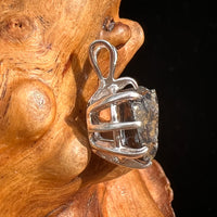 Raw Shungite Pendant Silver Elite Noble #7153-Moldavite Life