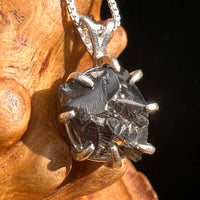 Raw Shungite Pendant Silver Elite Noble #7164-Moldavite Life