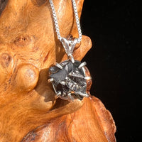 Raw Shungite Pendant Silver Elite Noble #7164-Moldavite Life