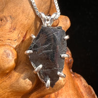 Raw Shungite Pendant Silver Elite Noble #7171-Moldavite Life