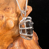Raw Shungite Pendant Silver Elite Noble #7174-Moldavite Life