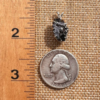 Raw Shungite Pendant Silver Elite Noble #7174-Moldavite Life