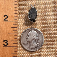 Raw Shungite Pendant Silver Elite Noble #7176-Moldavite Life