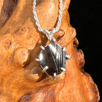 Raw Shungite Pendant Silver Elite Noble #7182-Moldavite Life
