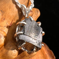 Raw Shungite Pendant Silver Elite Noble #7184-Moldavite Life