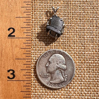 Raw Shungite Pendant Silver Elite Noble #7184-Moldavite Life