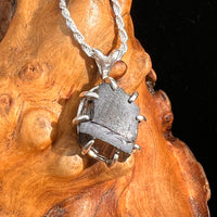 Raw Shungite Pendant Silver Elite Noble #7184-Moldavite Life
