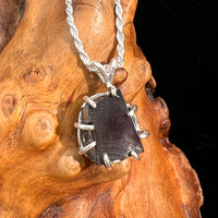 Raw Shungite Pendant Silver Elite Noble #7188-Moldavite Life
