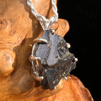 Raw Shungite Pendant Silver Elite Noble #7190-Moldavite Life