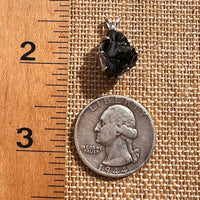 Raw Shungite Pendant Silver Elite Noble #7190-Moldavite Life