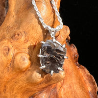 Raw Shungite Pendant Silver Elite Noble #7192-Moldavite Life