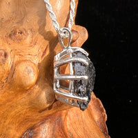 Raw Shungite Pendant Silver Elite Noble #7193-Moldavite Life