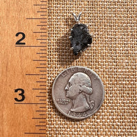 Raw Shungite Pendant Silver Elite Noble #7193-Moldavite Life