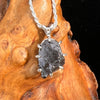 Raw Shungite Pendant Silver Elite Noble #7193-Moldavite Life