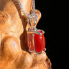 Red Carnelian Pendant Sterling Silver #6496-Moldavite Life