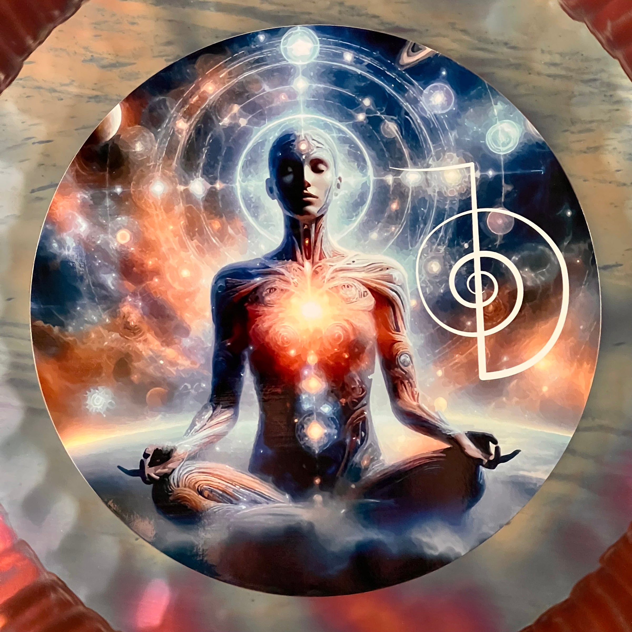 Reiki Gong 24"-Moldavite Life