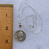 Rubellite Pink Tourmaline Necklace Sterling #5159-Moldavite Life