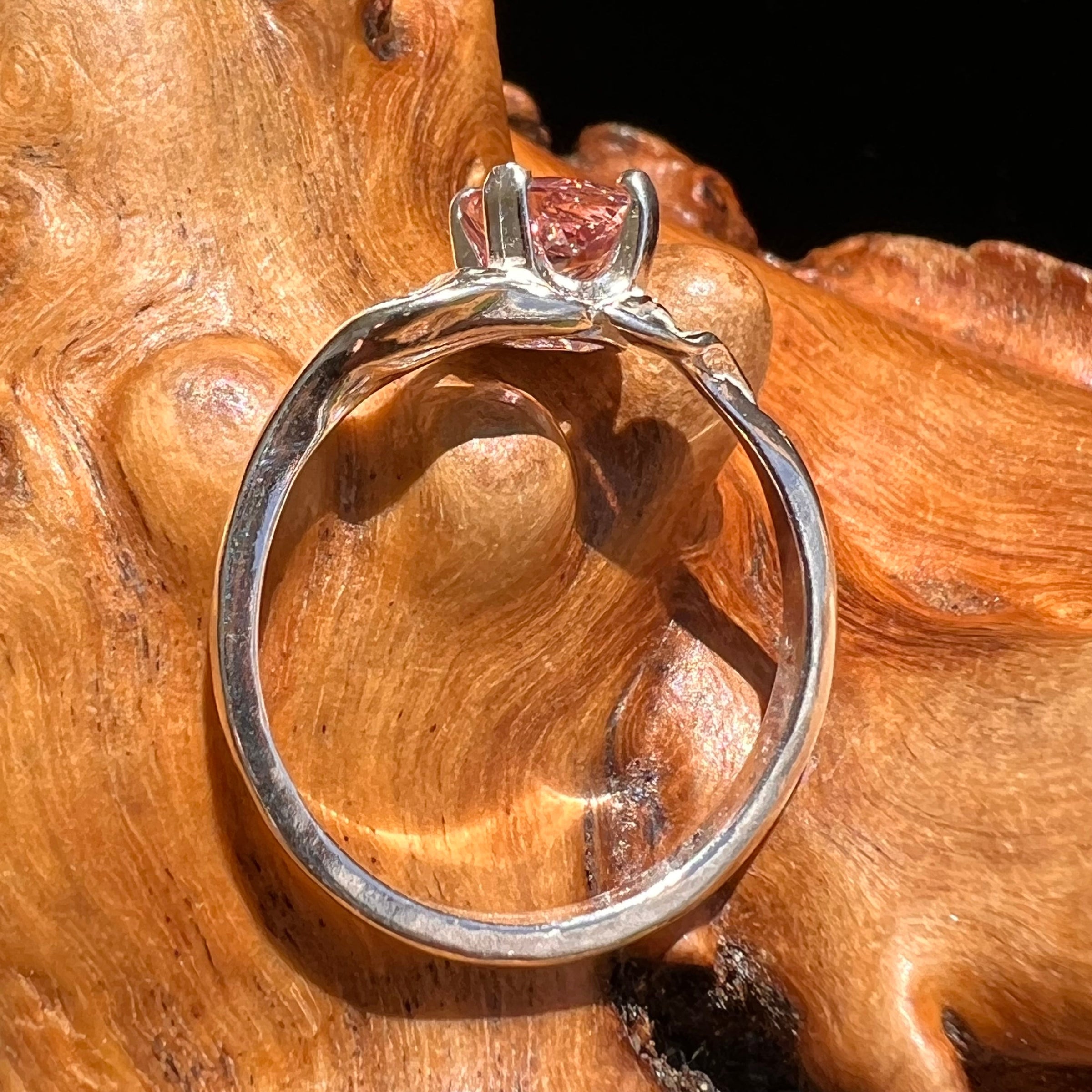 Rubellite Pink Tourmaline Ring Sterling Silver #5145-Moldavite Life