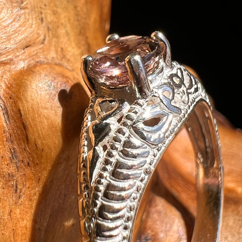 Rubellite Pink Tourmaline Ring Sterling Silver #5147-Moldavite Life