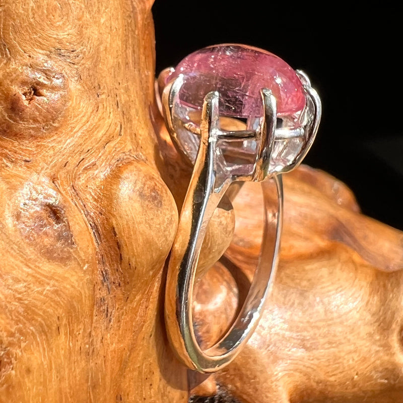 Rubellite Pink Tourmaline Ring Sterling Silver #5149-Moldavite Life