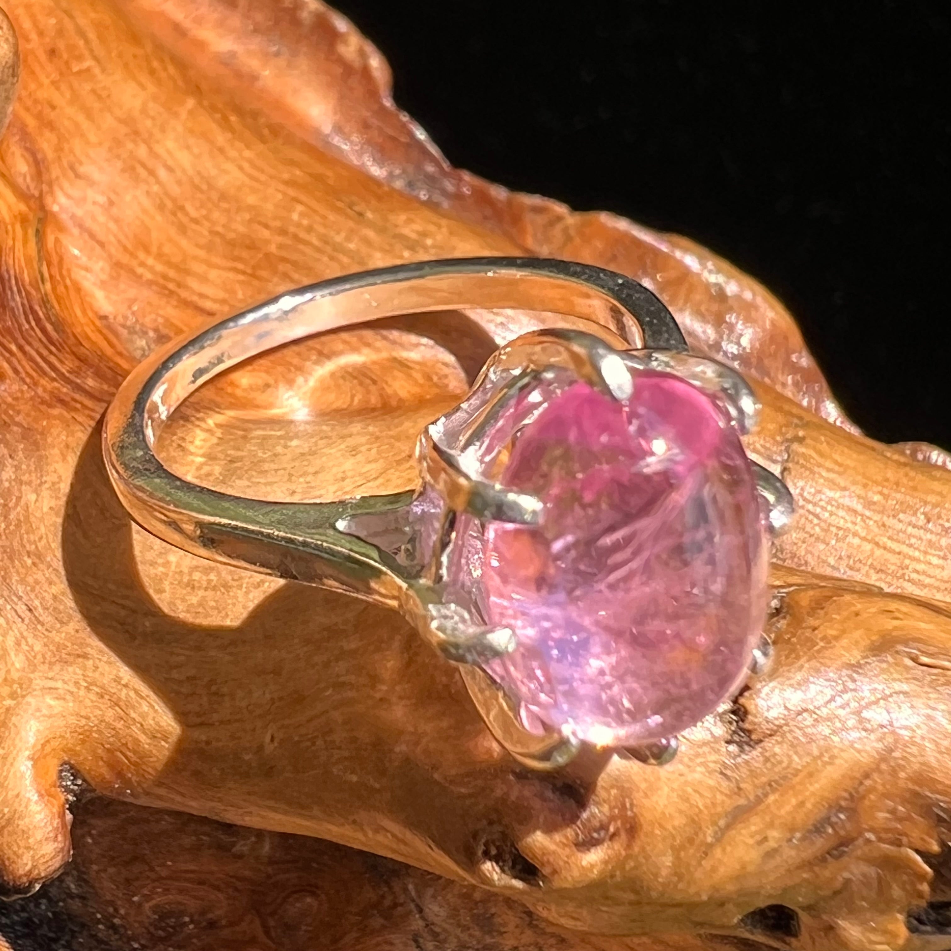 Rubellite Ring in .925 Sterling Silver With Center Stone newest Pink QUartz