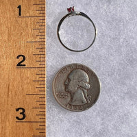 Ruby Ring Sterling Silver Size 7.75 #3923-Moldavite Life
