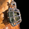 Seraphinite & Moldavite Pendant Sterling #6571-Moldavite Life