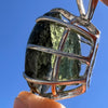 Seraphinite & Moldavite Pendant Sterling #6571-Moldavite Life