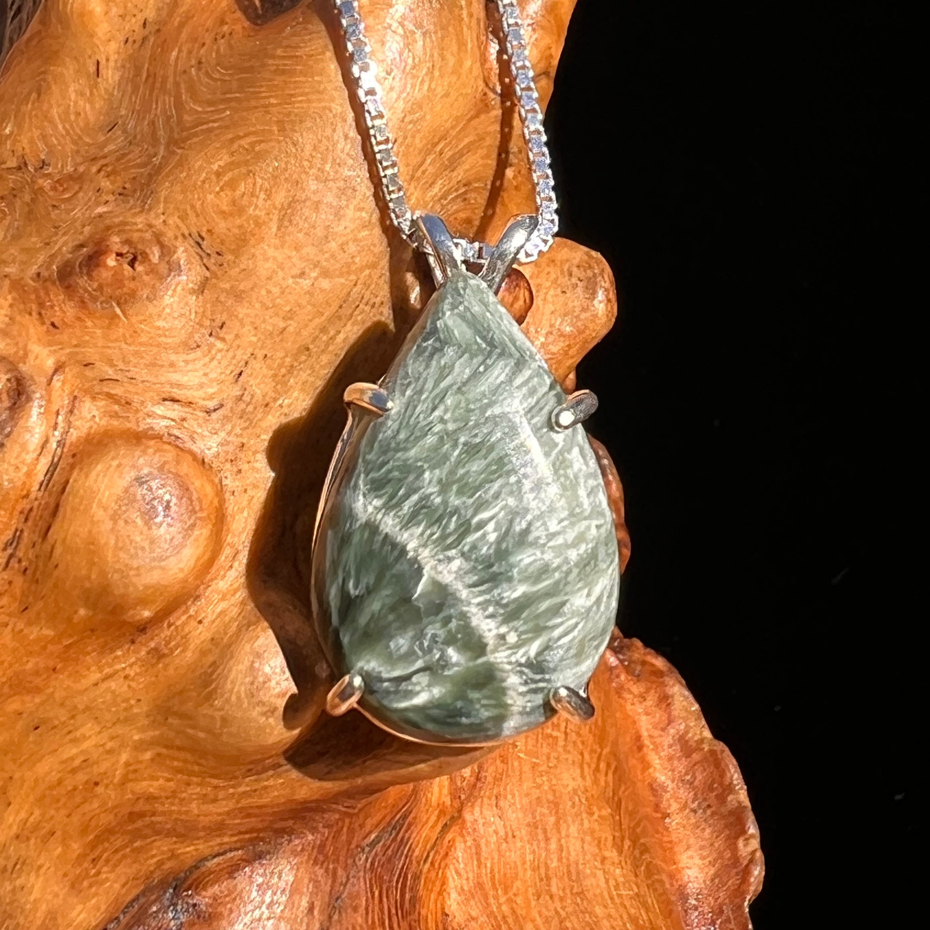 Seraphinite Pendant 1 1/4