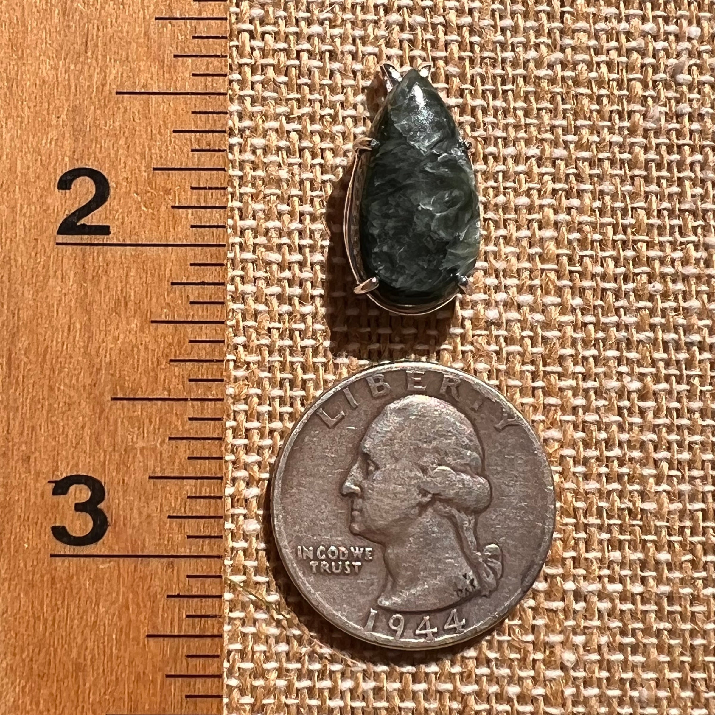 Seraphinite Pendant Sterling Silver #6558-Moldavite Life