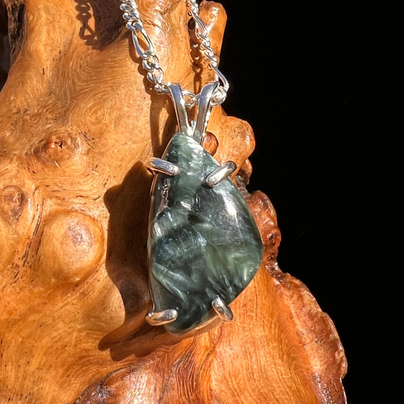 Seraphinite Pendant Sterling Silver #6559-Moldavite Life