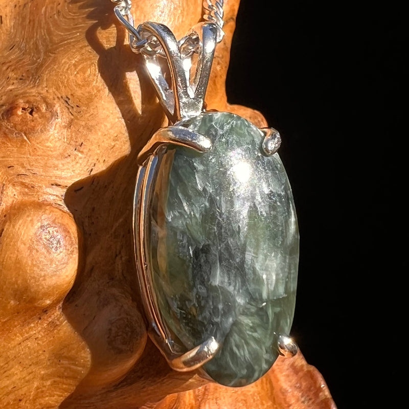 Seraphinite Pendant Sterling Silver #6561-Moldavite Life