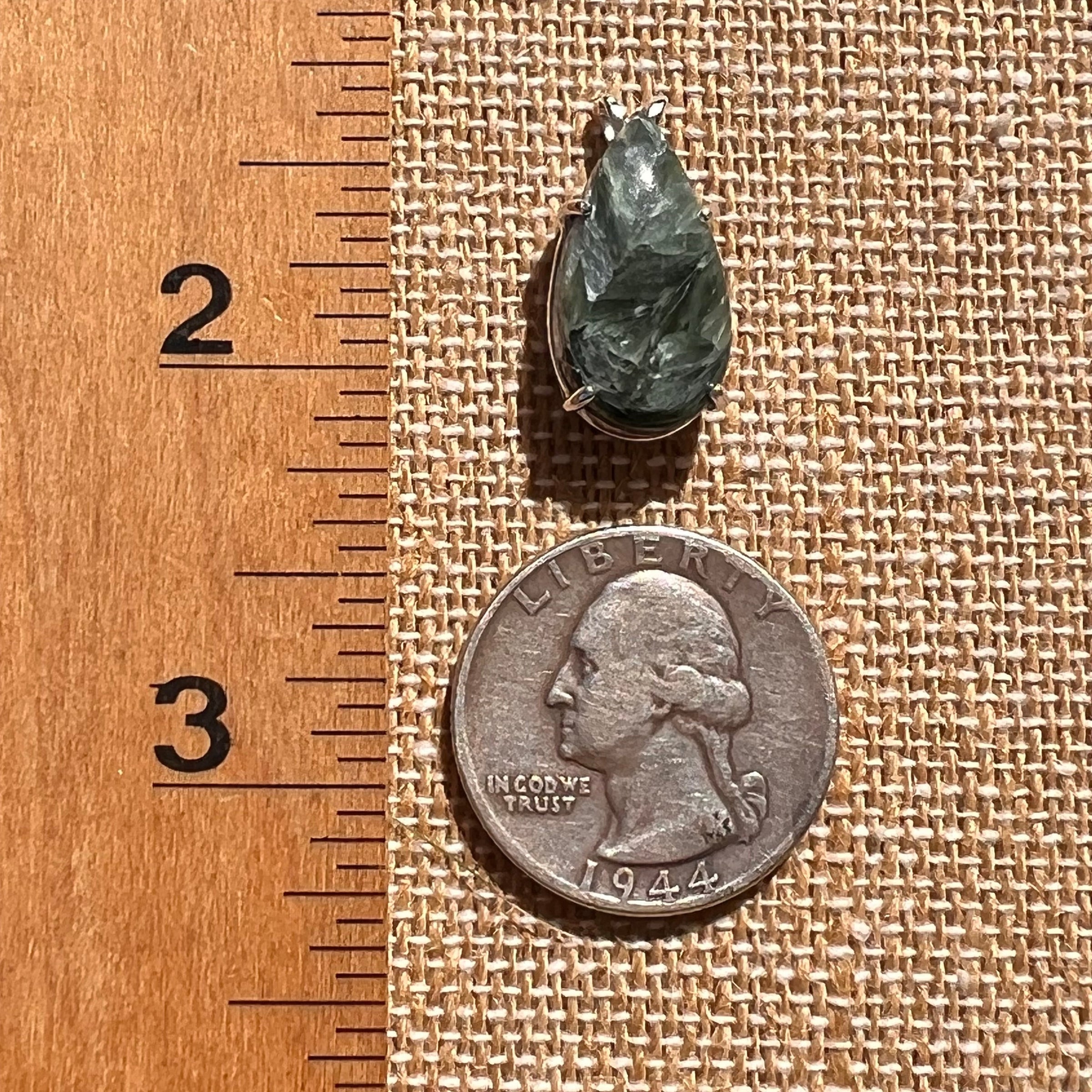 Seraphinite Pendant Sterling Silver #6562-Moldavite Life