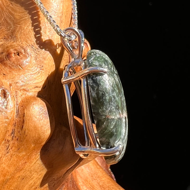 Seraphinite Pendant Sterling Silver #6563-Moldavite Life