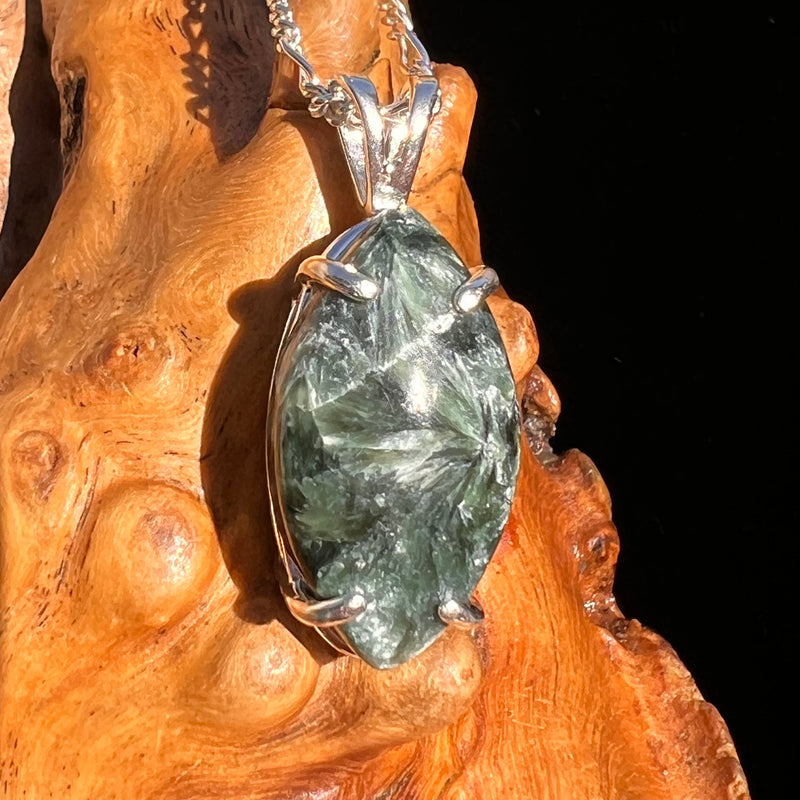 Seraphinite Pendant Sterling Silver #6566-Moldavite Life