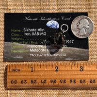 Sikhote Alin Meteorite Pendant Sterling Silver #7401-Moldavite Life