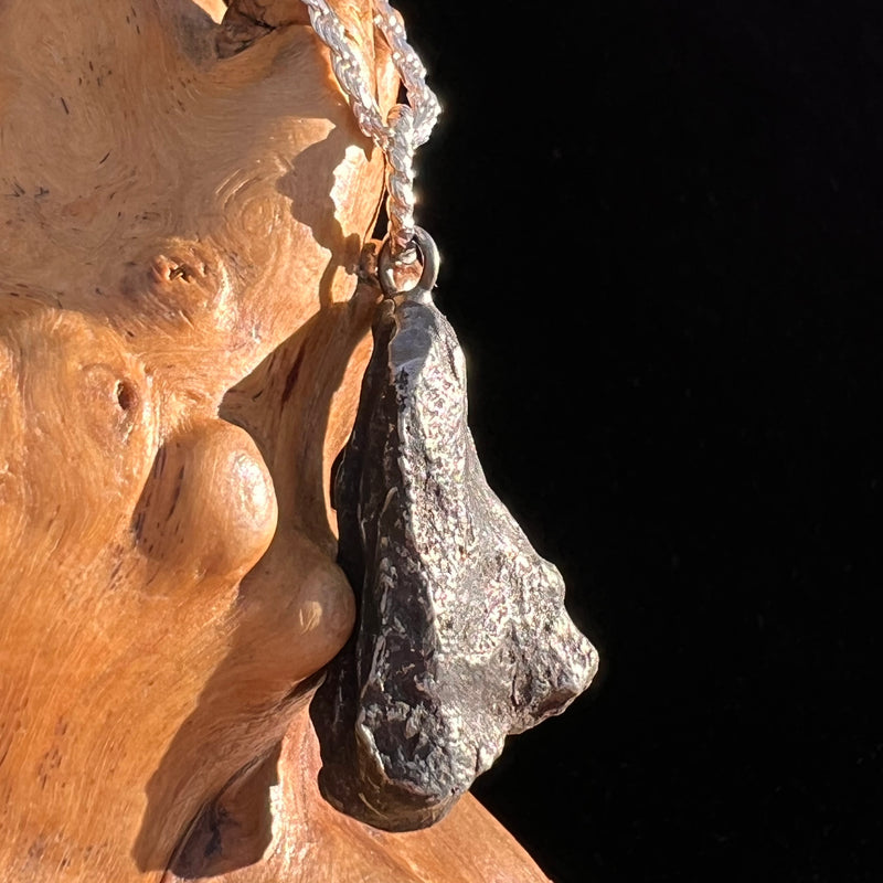 Sikhote Alin Meteorite Pendant Sterling Silver #7404-Moldavite Life