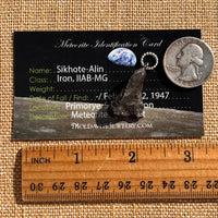 Sikhote Alin Meteorite Pendant Sterling Silver #7404-Moldavite Life