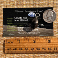 Sikhote Alin Meteorite Pendant Sterling Silver #7407-Moldavite Life