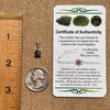 Snowflake Obsidian & Moldavite Pendant Sterling Silver #6737-Moldavite Life