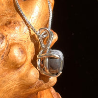 Snowflake Obsidian Pendant Sterling Silver #6736-Moldavite Life