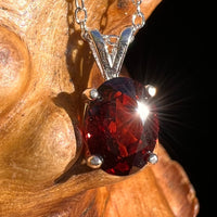 Spessartine Garnet Necklace Sterling Silver #6196