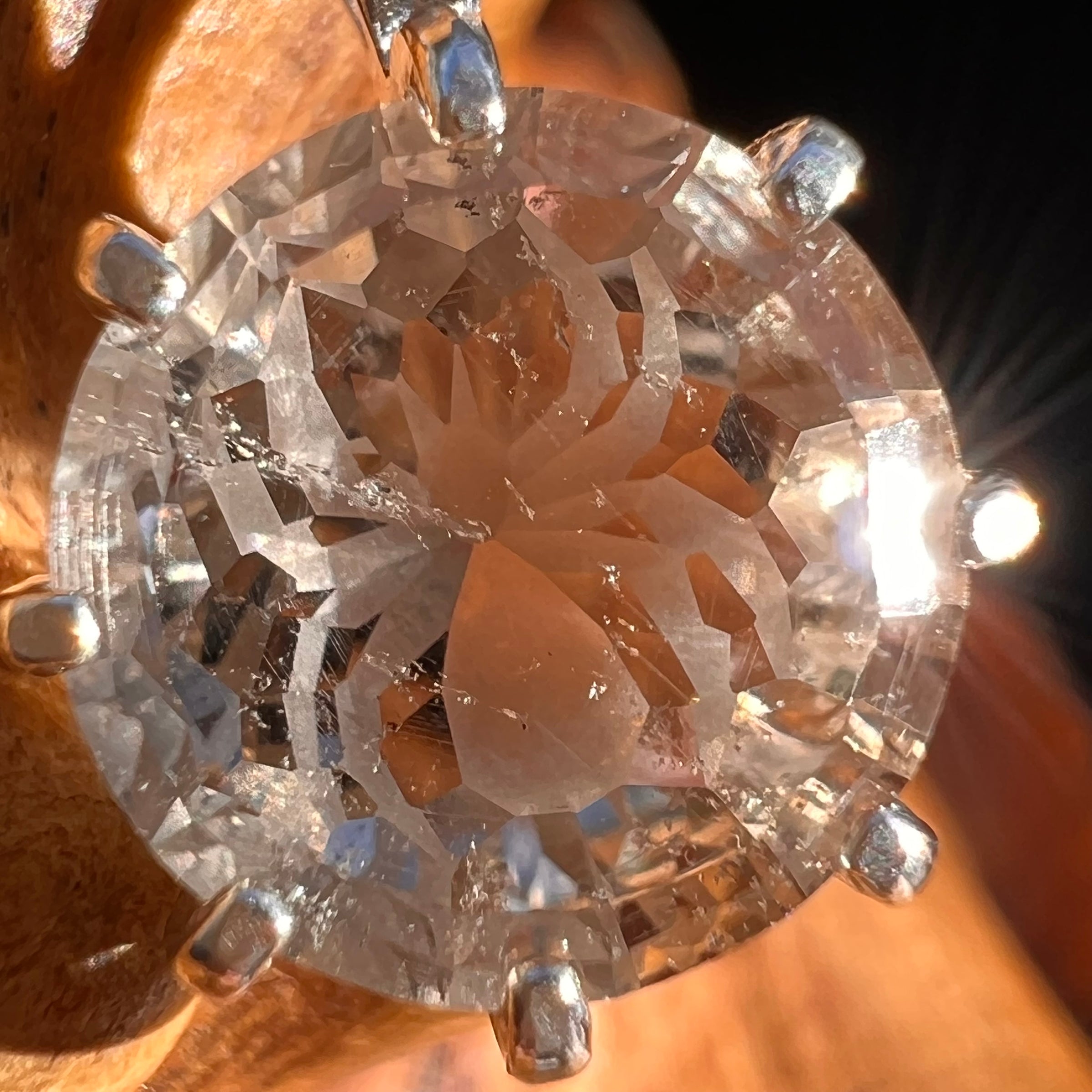 Spider Quartz Pendant Sterling Silver #7796-Moldavite Life