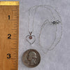 Sunstone Heart Necklace Sterling Silver #6318-Moldavite Life